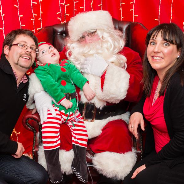 Martin meeting Santa